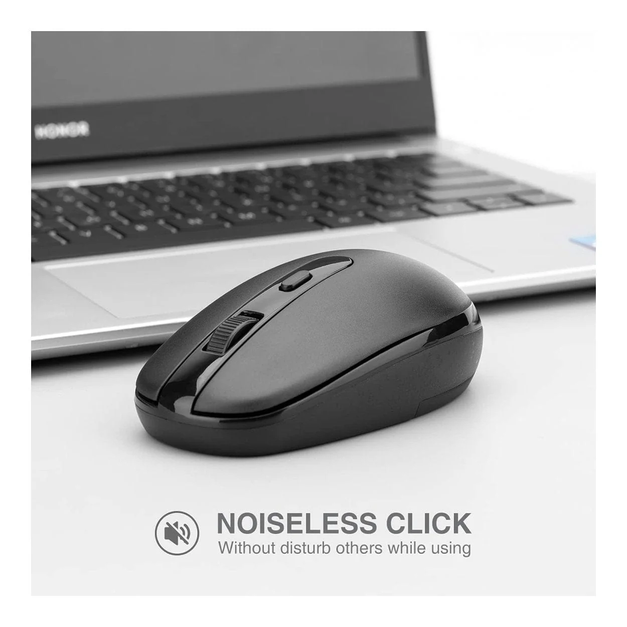 RII RM700-BLK Silent 2.4G Wireless Mouse Black - Image 2