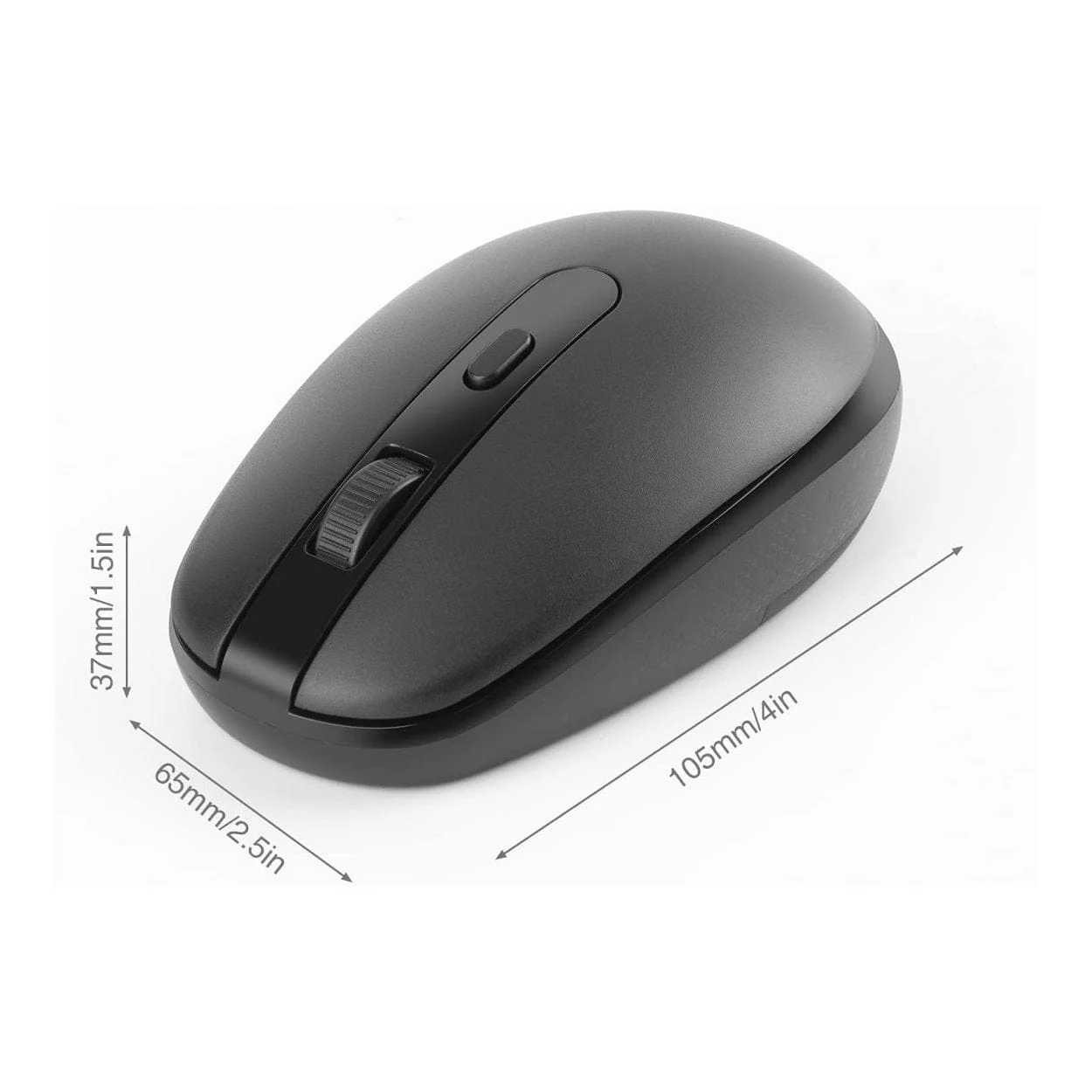 RII RM700-BLK Silent 2.4G Wireless Mouse Black - Image 6
