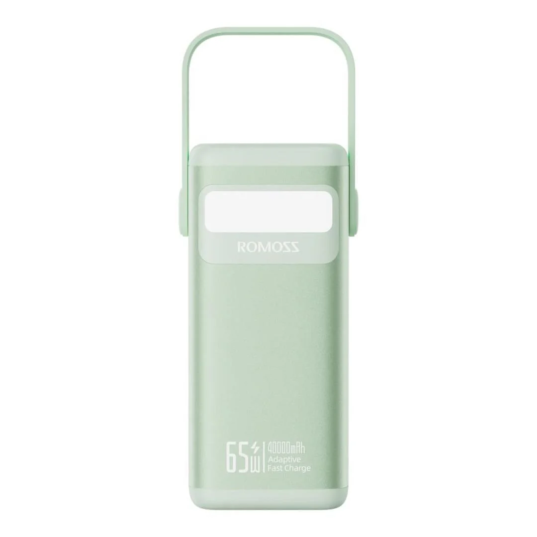 Romoss PMT40 EZCarry Pro 40000mAh 65W Fast Charge Powerbank Green PMT40-182-M133H