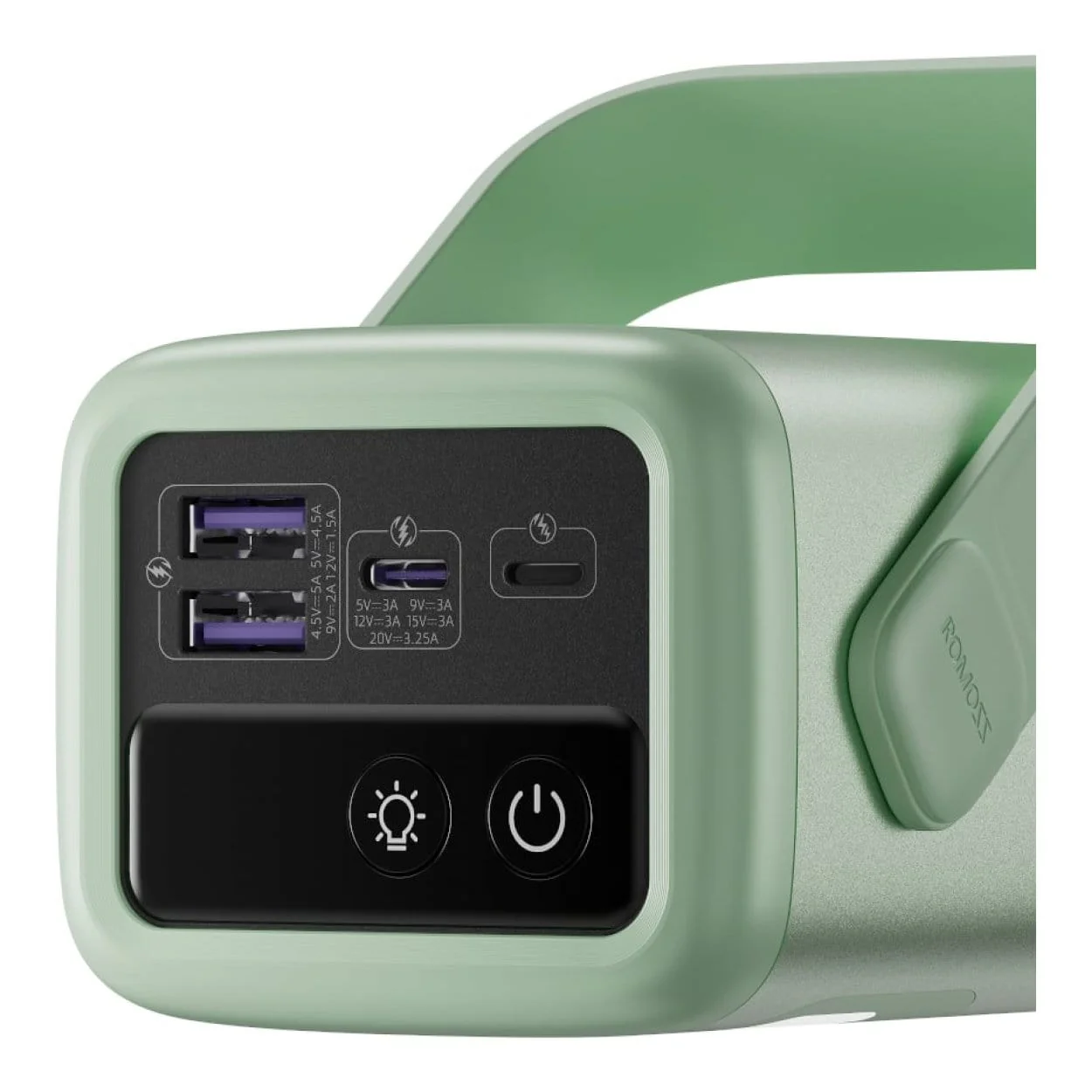 Romoss PMT40 EZCarry Pro 40000mAh 65W Fast Charge Powerbank Green PMT40-182-M133H - Image 4