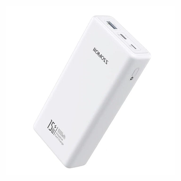 Romoss PRC10 10000mAh 15W Power Bank -White PRC10-141-1133H - Image 3