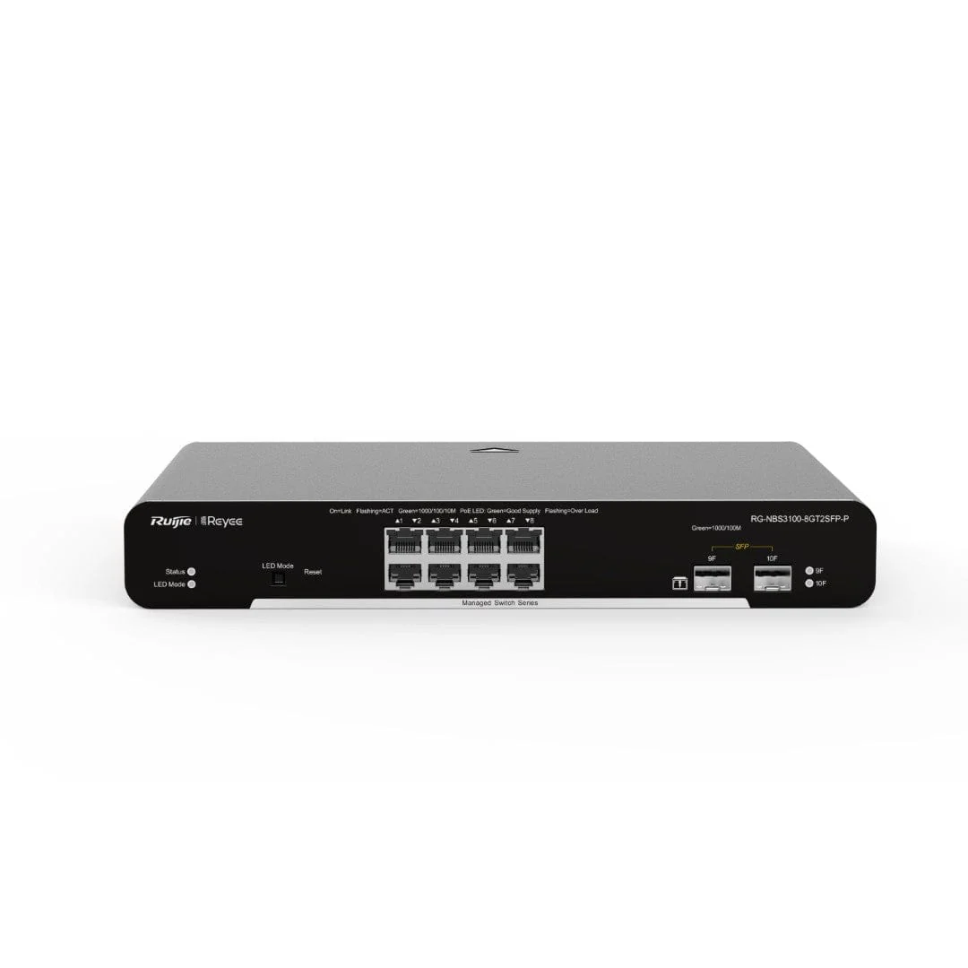 Ruijie Reyee RG-NBS3100-8GT2SFP 10-port Gigabit Layer 2 Cloud Managed PoE Switch - Image 3