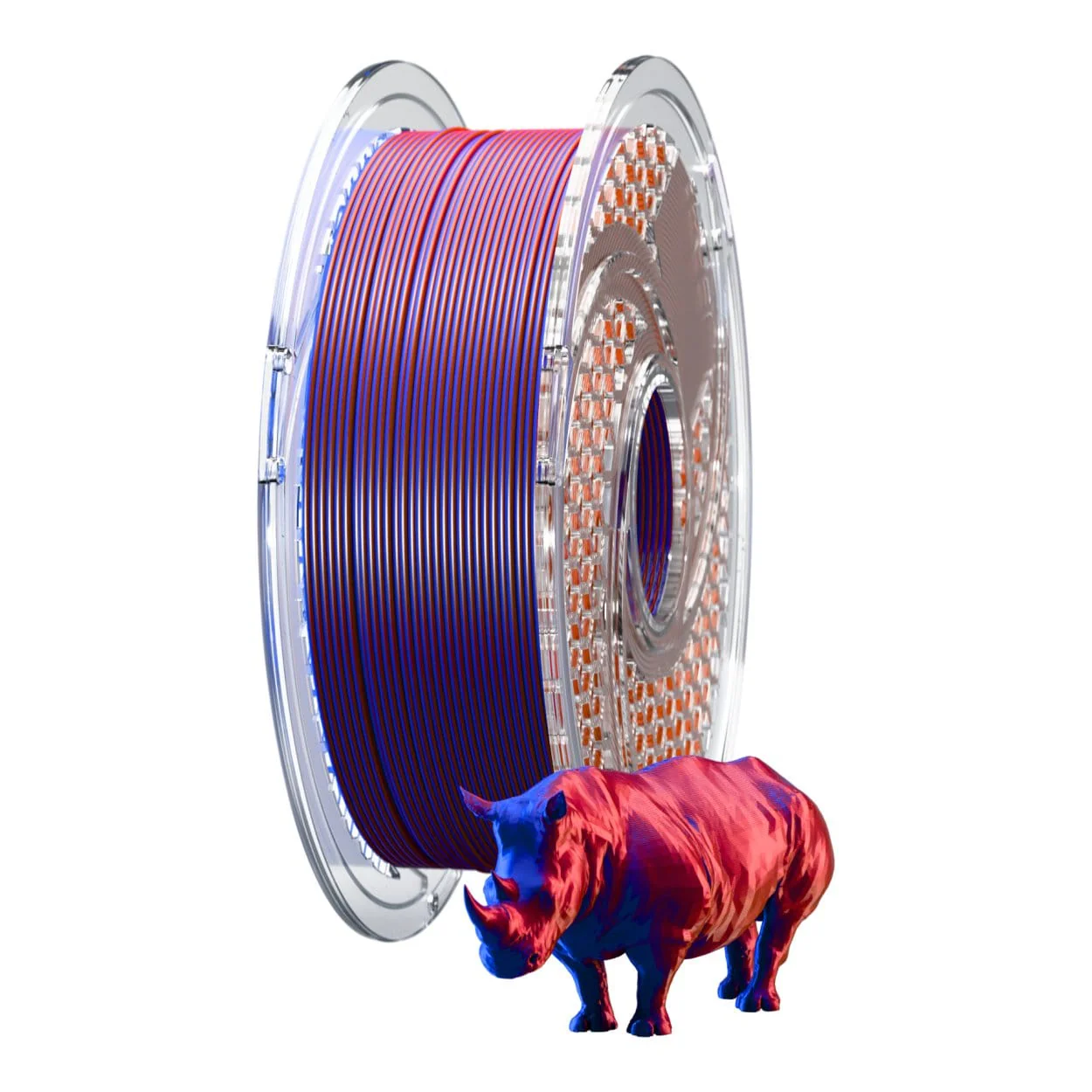 SA Filament 1.75mm Dual Silk PLA 750g Filament Blue Blood SAF-PLADU-C29 - Image 2