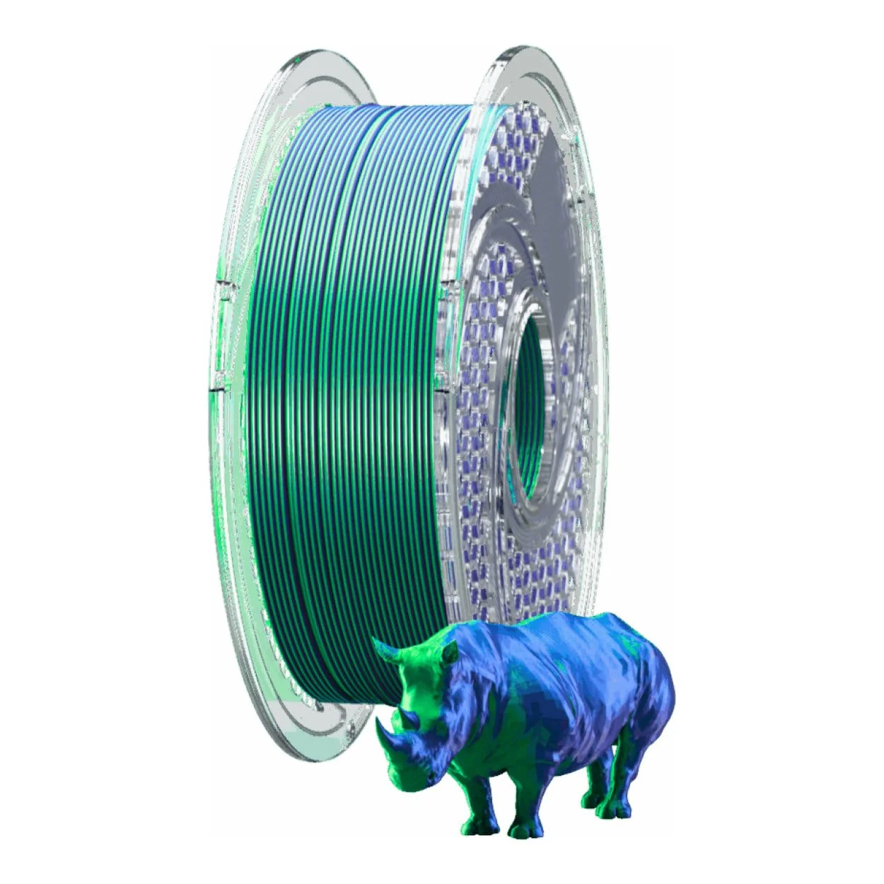 SA Filament 1.75mm Dual Silk PLA 750g Filament Sapphire Forest SAF-PLADU-C39 - Image 2