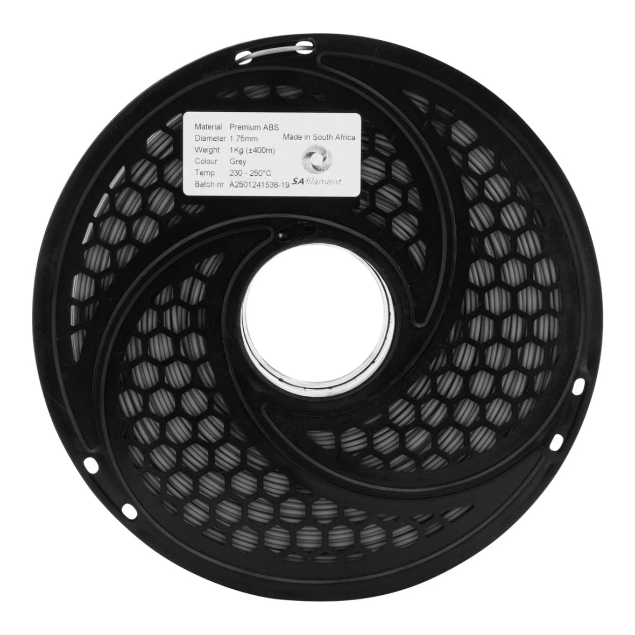 SA Filament ABS Premium Filament 1Kg - Grey SAF-ABSPRE-A03 - Image 2
