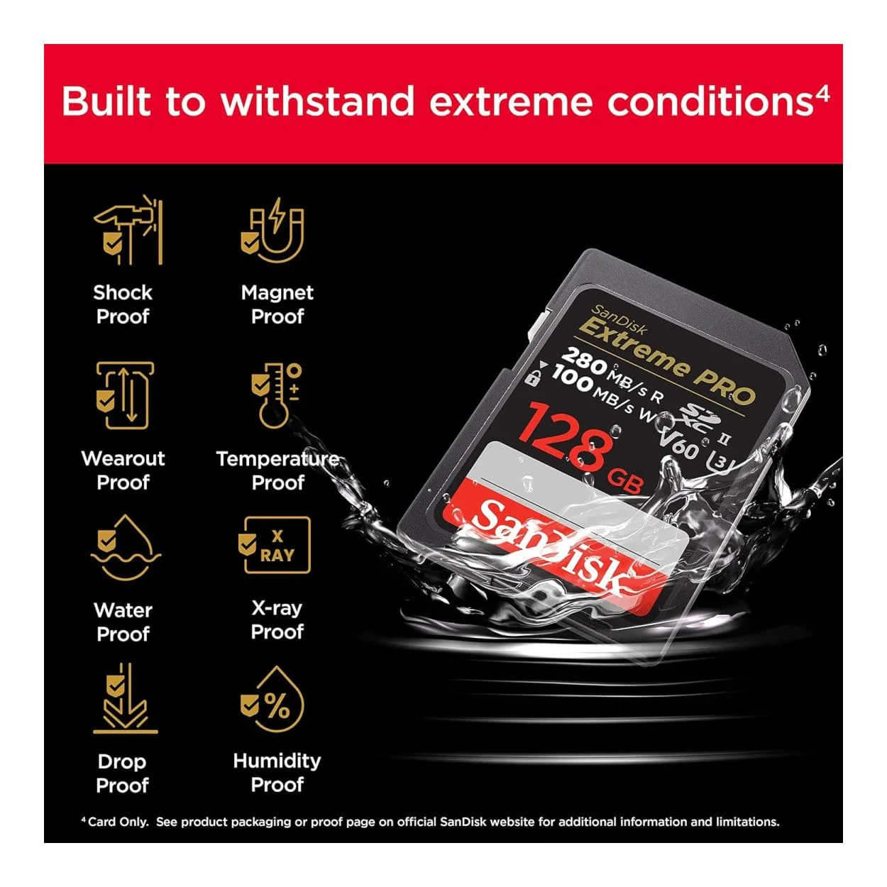 SanDisk Extreme Pro 128GB SDXC UHS-II Class 10 Memory Card SDSDXEP-128G-GN4IN - Image 7