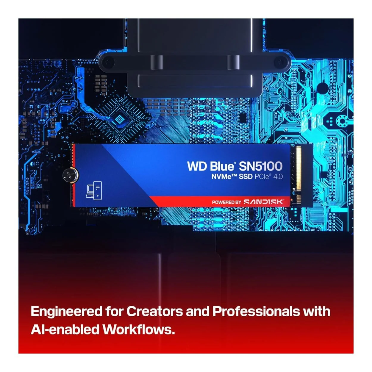 SanDisk WD Blue SN5100 M.2 2TB PCIe 4.0 NVMe Internal SSD WDS200T5B0E - Image 4
