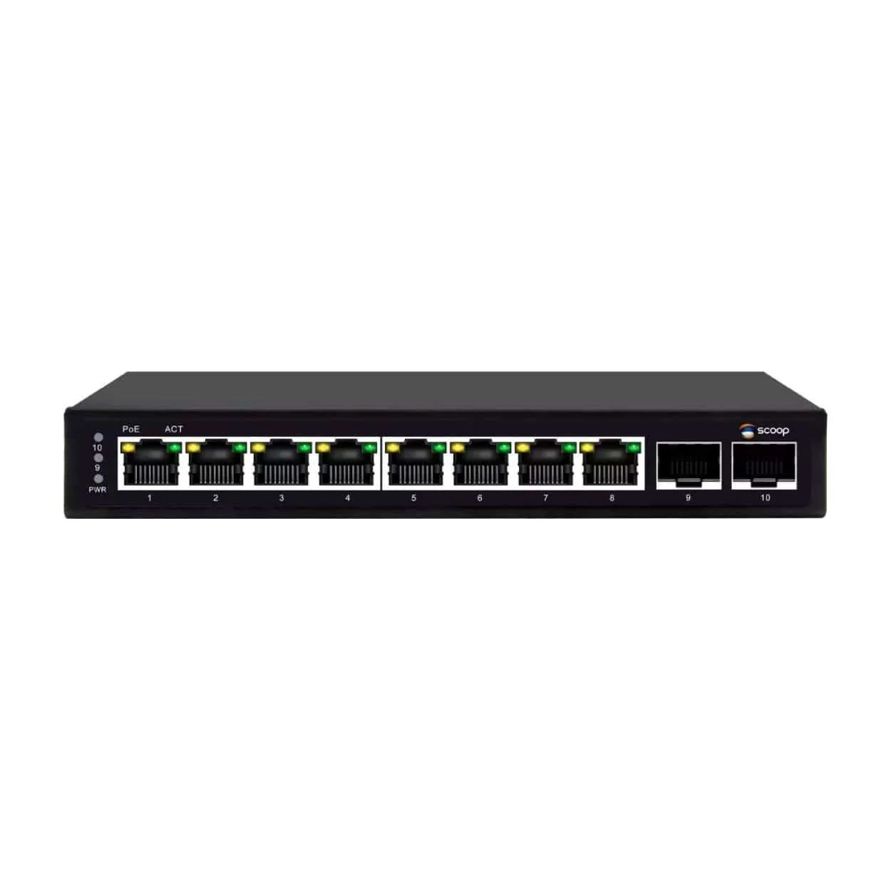Scoop 8-port 96W 2x SFP Gigabit AI PoE Network Switch SPS-8G2S - Image 3