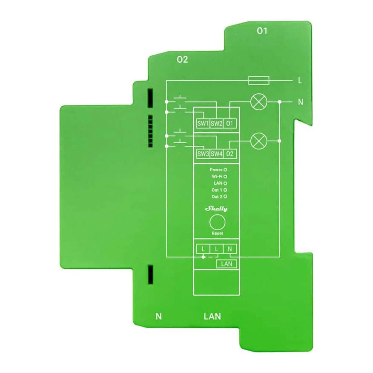 Shelly Pro Dimmer 2PM 2-channel DIN-Rail Mountable Dimmer - Image 2