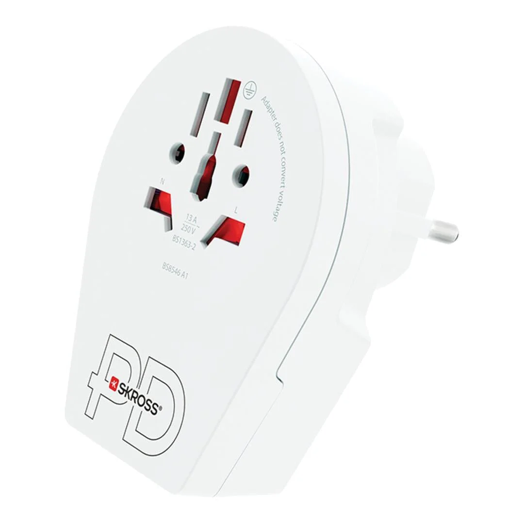 Skross C20PD World to Europe USB Adapter Plug 1.50029