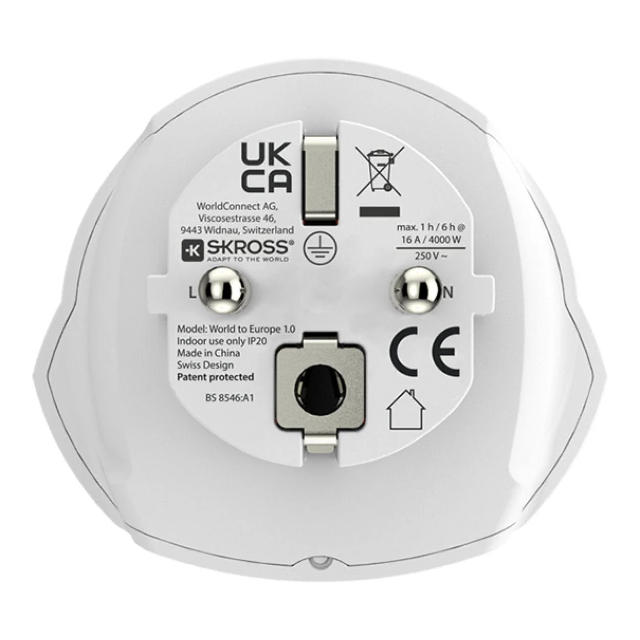 Skross World to Europe Adapter Plug 1.500211-E - Image 5