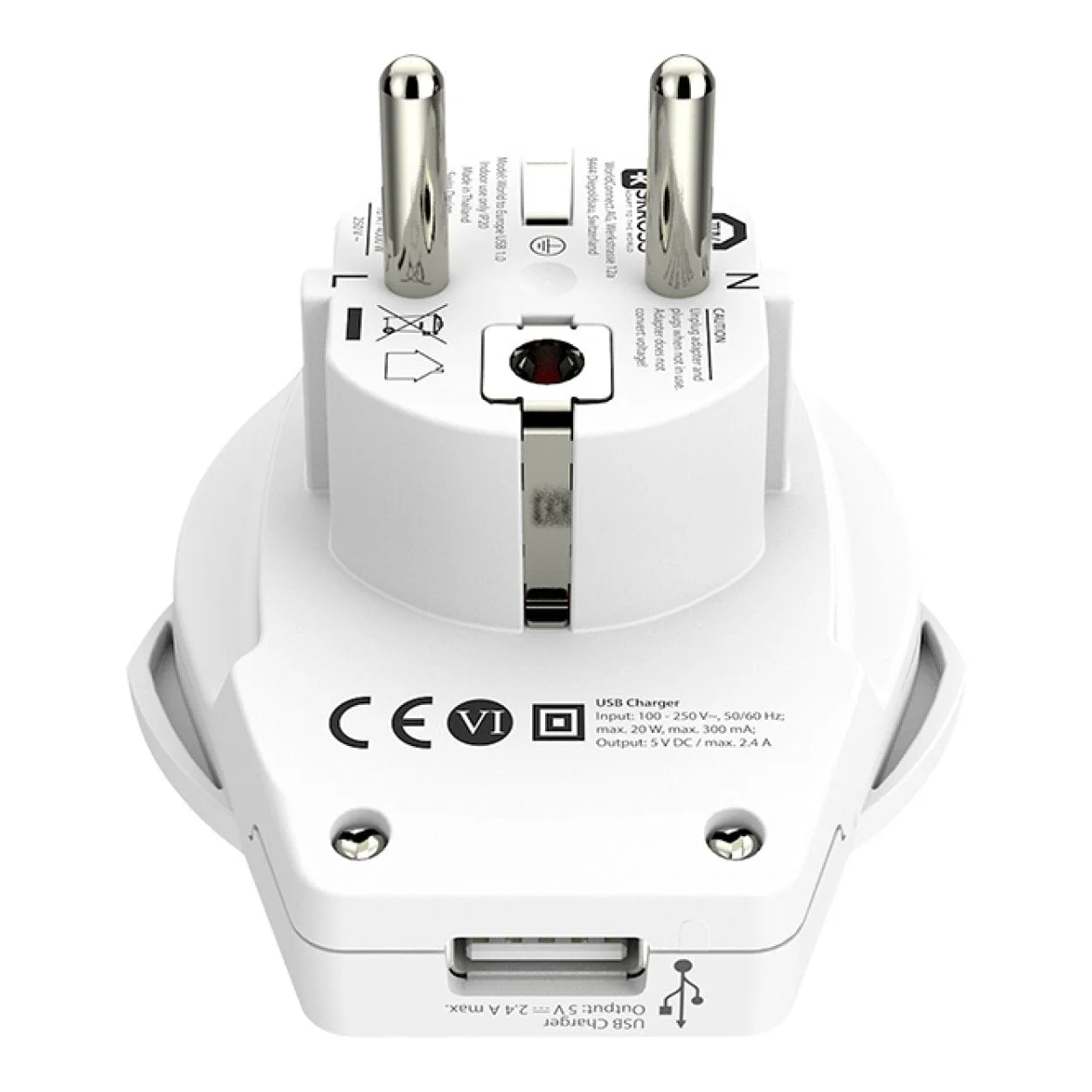 Skross World to Europe USB Adapter Plug 1.500266-E - Image 3