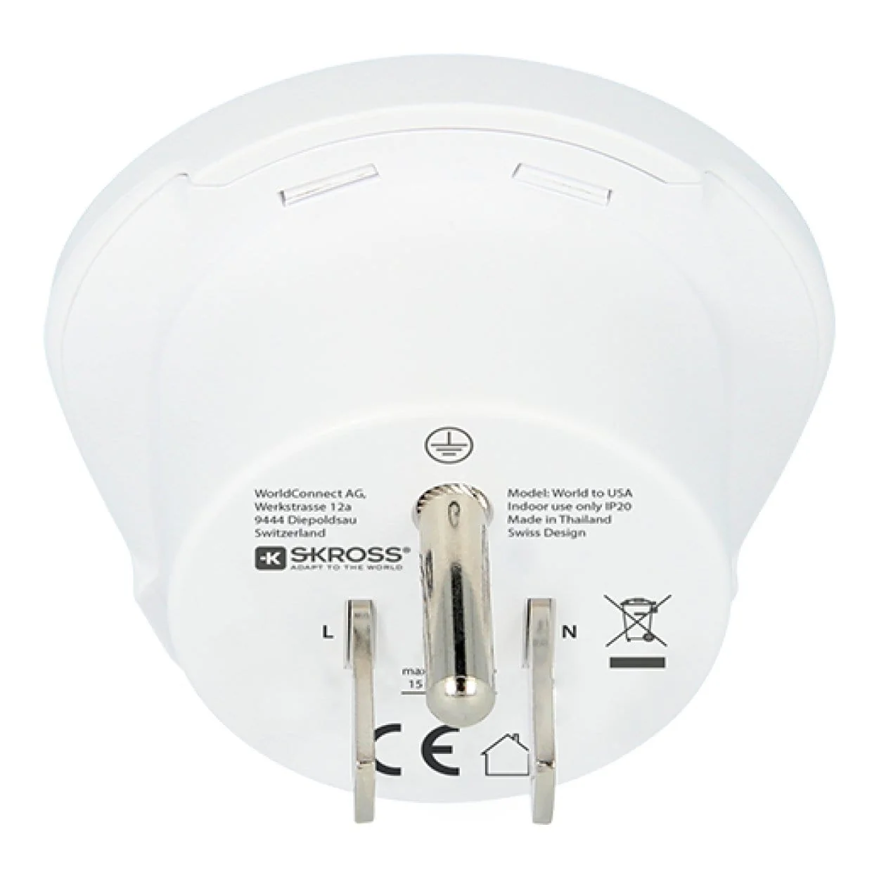 Skross World to USA Adapter Plug 1.500221-E - Image 3