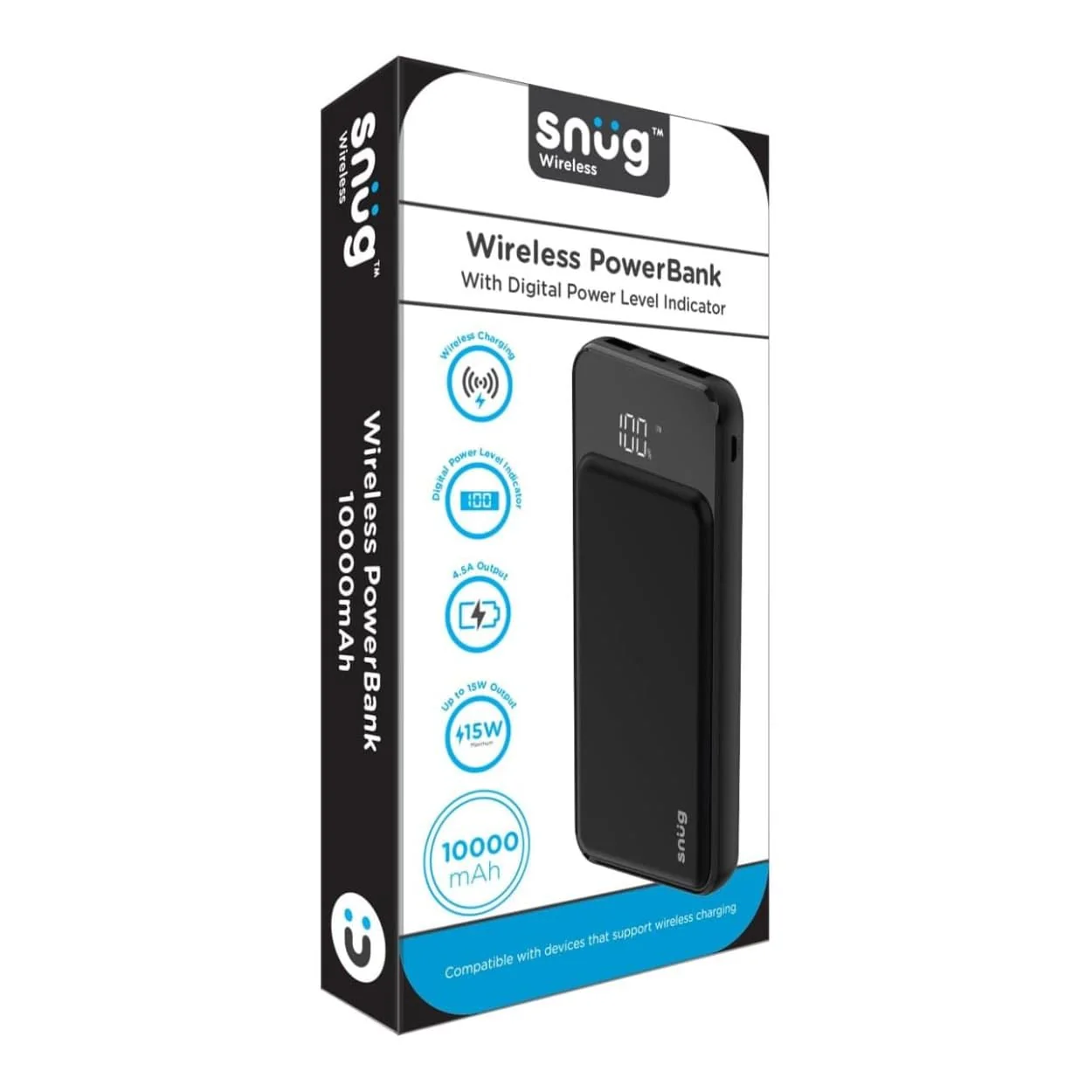 Snug Wireless 10000mah Powerbank SNPB-WI10000-V2 - Image 3
