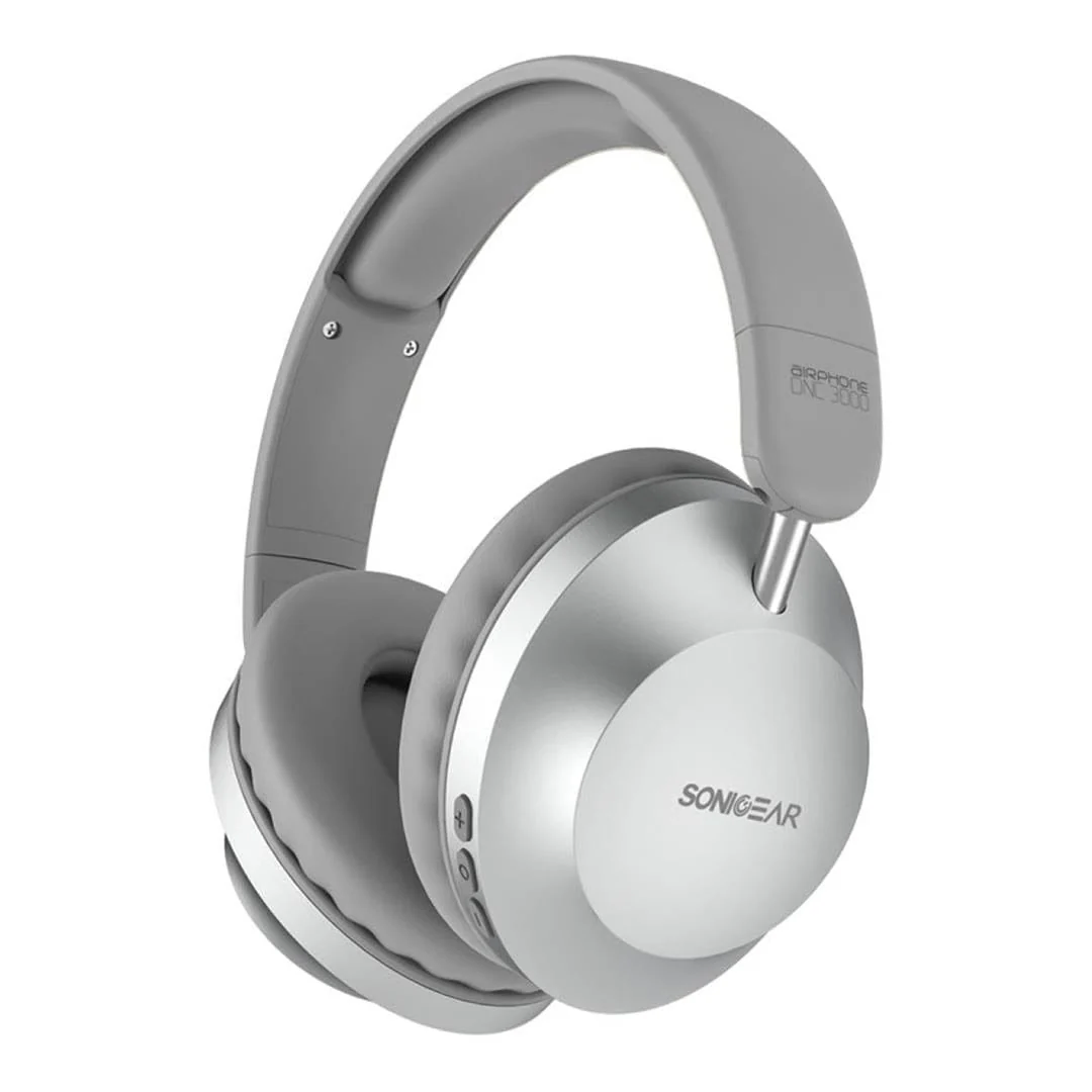 SonicGear Airphone DNC 3000 Wireless ANC Headset Platinum AIRPHONEDNC3000PLTNM