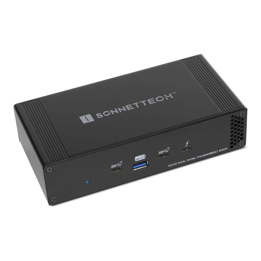 Sonnet Echo Dual NVMe Thunderbolt 4 Docking Station Black ECHO-DK2M2-TB