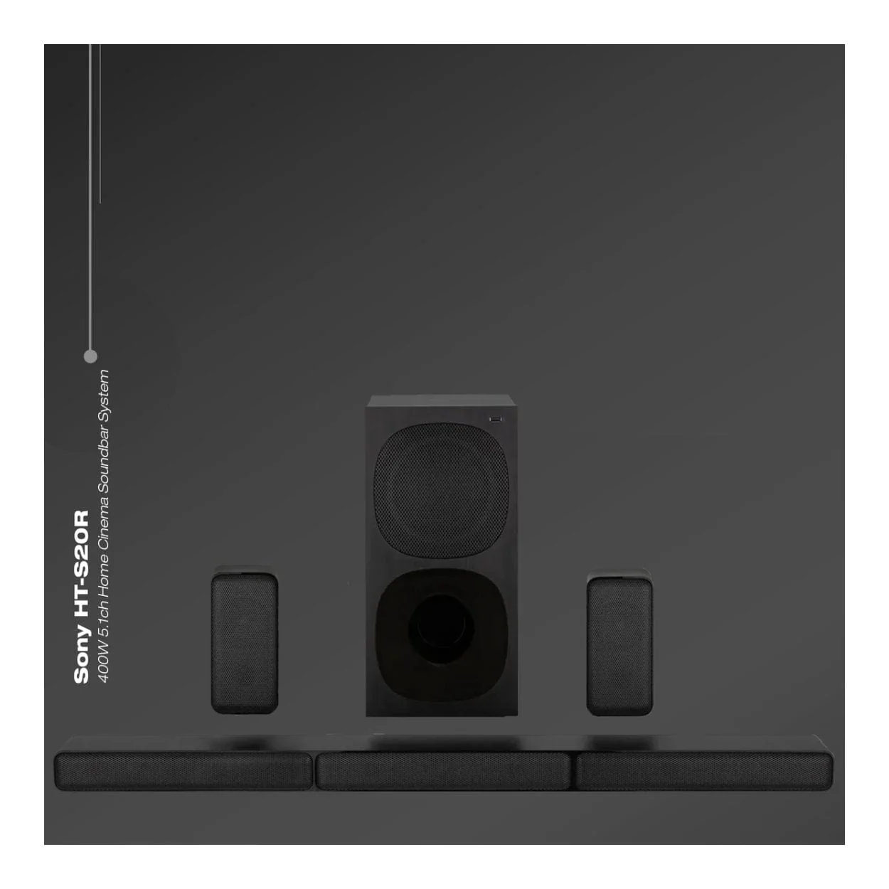 Sony HT-S20R 400W 5.1ch Dolby Soundbar - Image 3