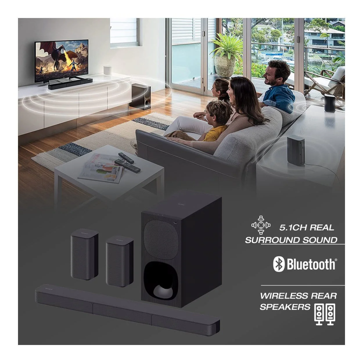 Sony HT-S20R 400W 5.1ch Dolby Soundbar - Image 4