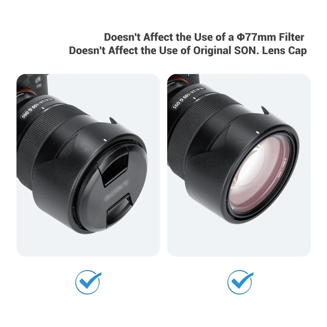 Sony Lens Hood Black ALC-SH152 - Image 2