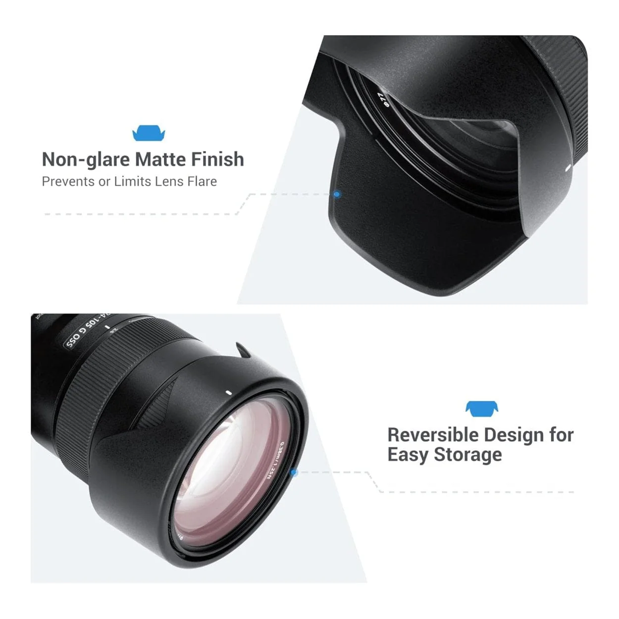 Sony Lens Hood Black ALC-SH152 - Image 3