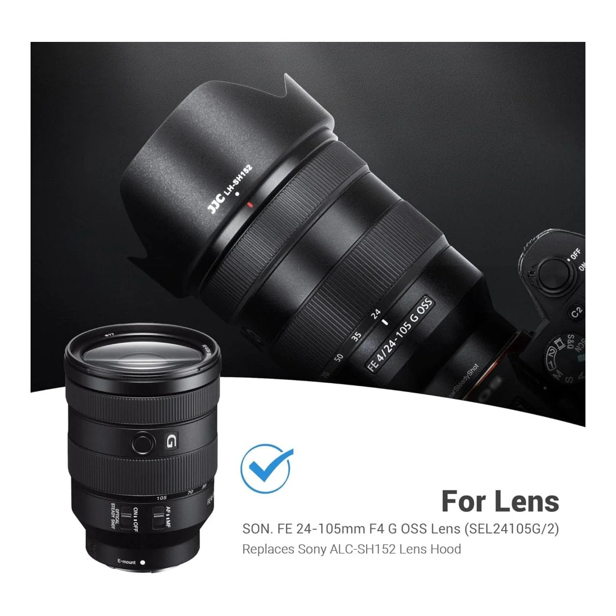Sony Lens Hood Black ALC-SH152 - Image 6