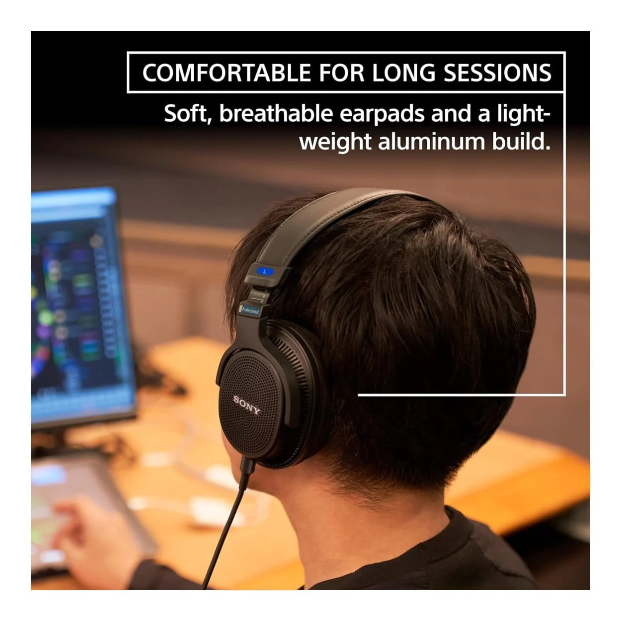 Sony MDR-MV1 Studio Wired Headset Black - Image 7