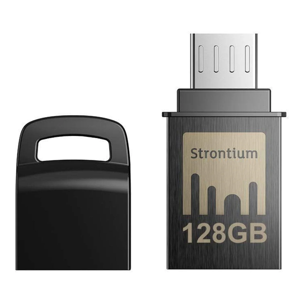 Strontium Nitro OTG 128GB USB 3.1 Black Flash Drive SR128GBBOTG2Y - Image 2