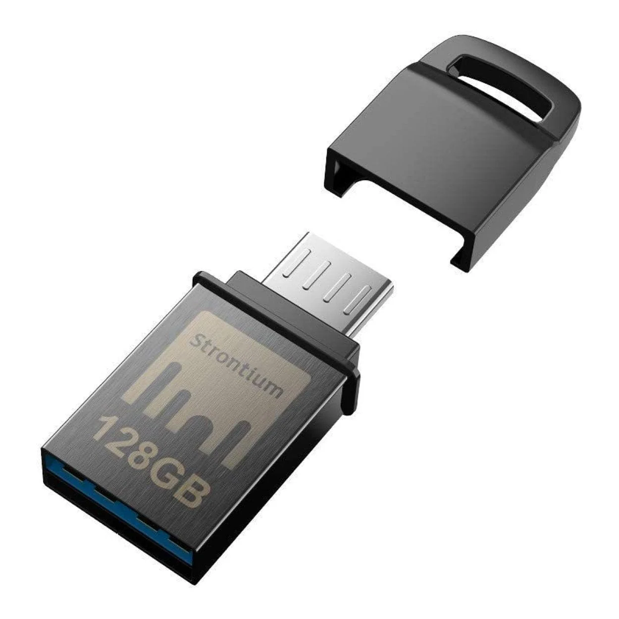 Strontium Nitro OTG 128GB USB 3.1 Black Flash Drive SR128GBBOTG2Y - Image 3