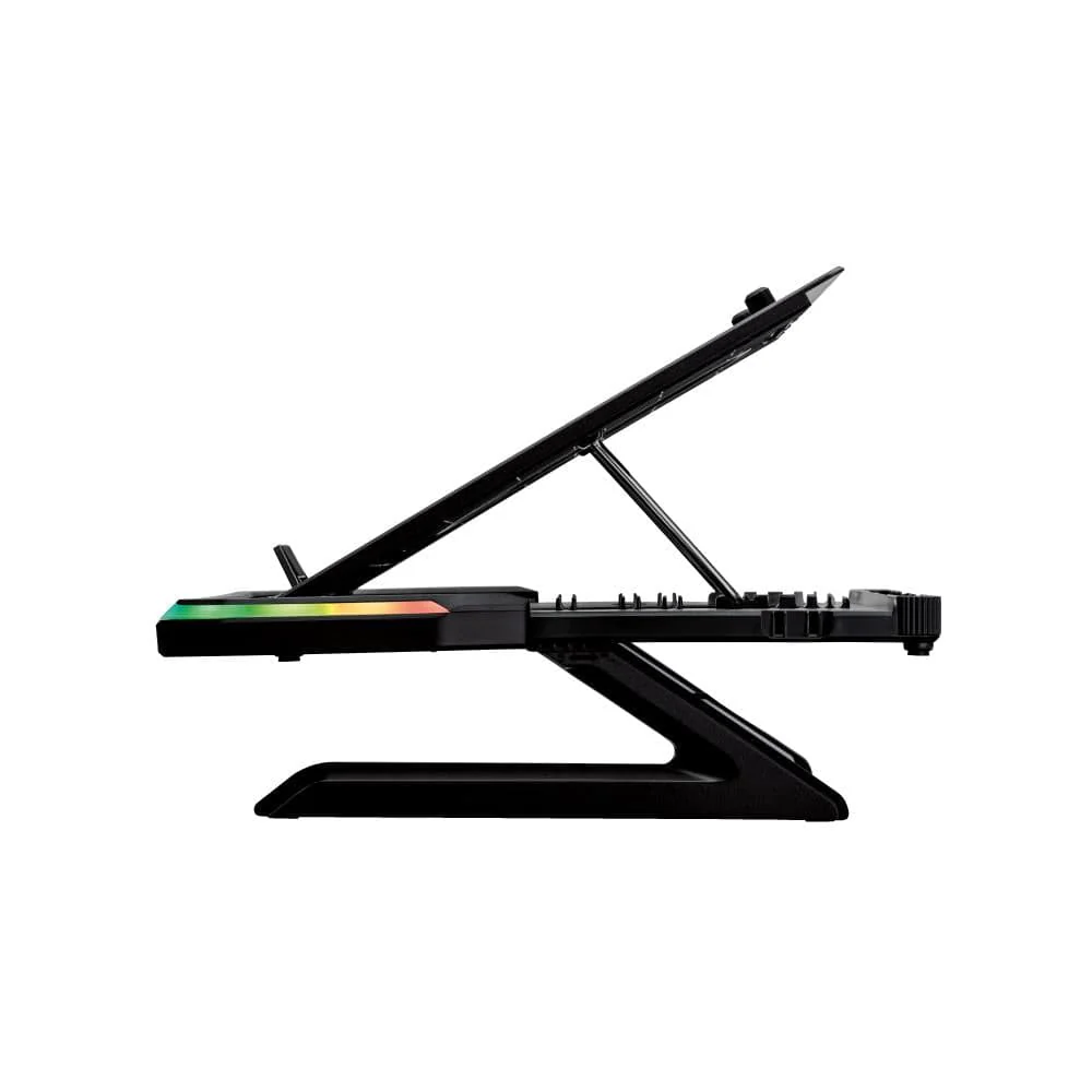 SureFire Protus X1 Gaming Notebook Stand with RGB Black 48842 - Image 2