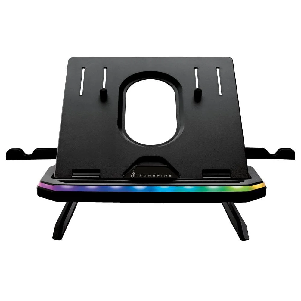 SureFire Protus X1 Gaming Notebook Stand with RGB Black 48842 - Image 3