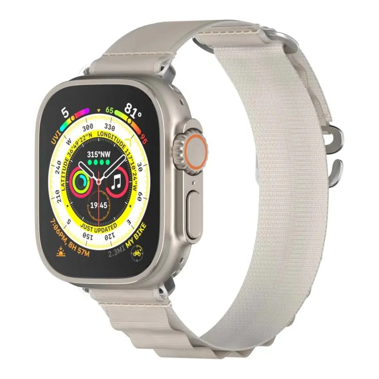 SwitchEasy 41mm Active Sport G-hook Watch Loop for Apple Watch Starlight MAW341160SI23 - Image 3