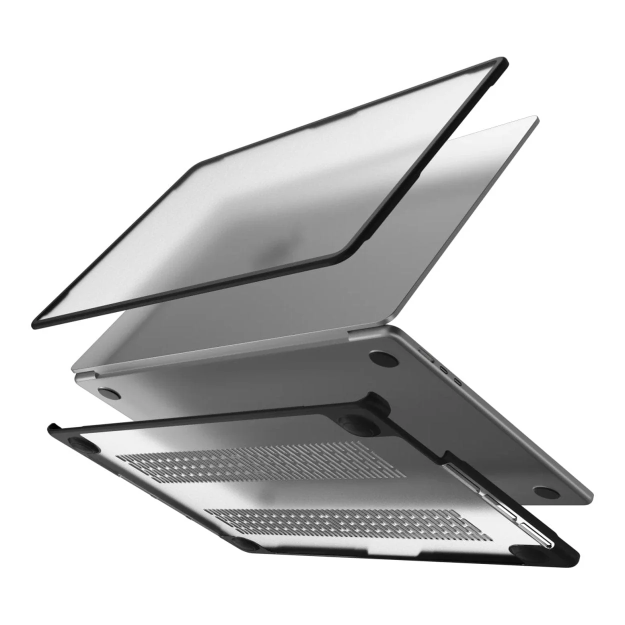 SwitchEasy Defender 15-inch Hardshell Protective Case for MacBook Air - Transparent SMBA15092TR23 - Image 3