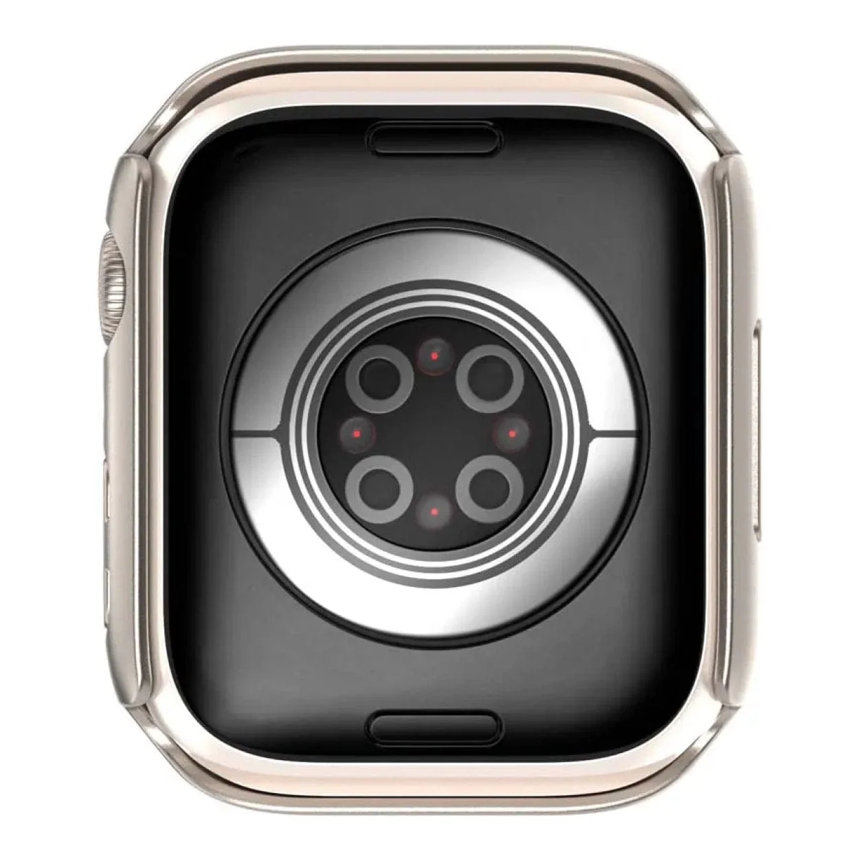 SwitchEasy Hybrid Tempered Glass Protective Case for Apple Watch Case Titanium SAW845089TT22 - Image 5