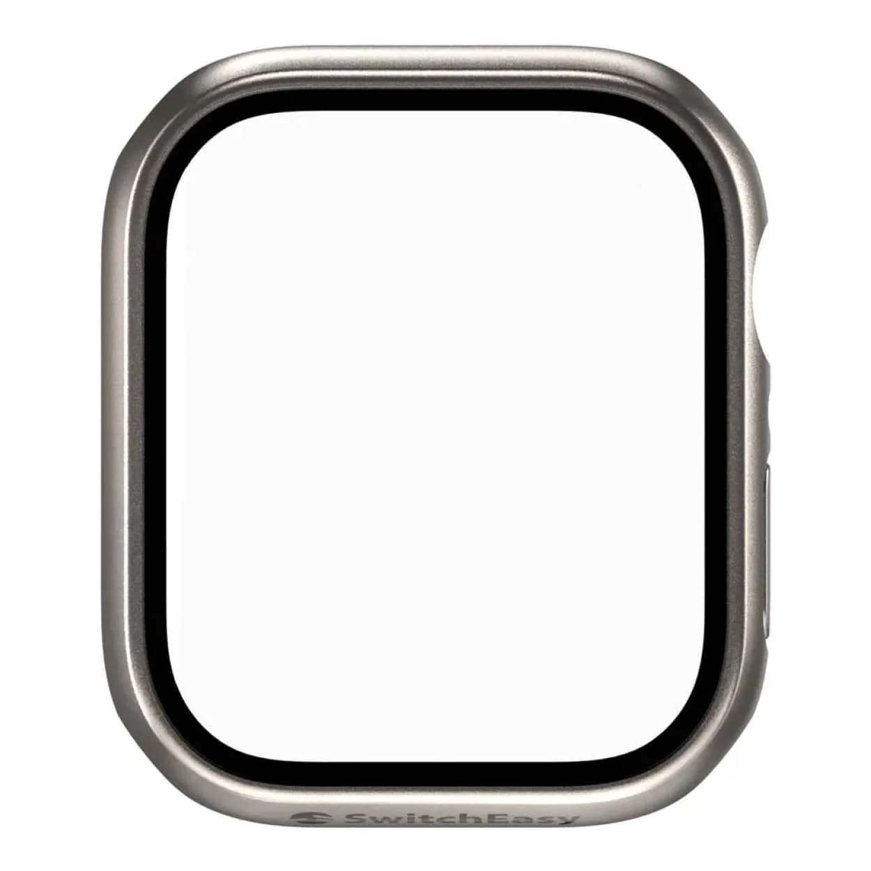 SwitchEasy Hybrid Tempered Glass Protective Case for Apple Watch Titanium SAW841089TT22 - Image 2