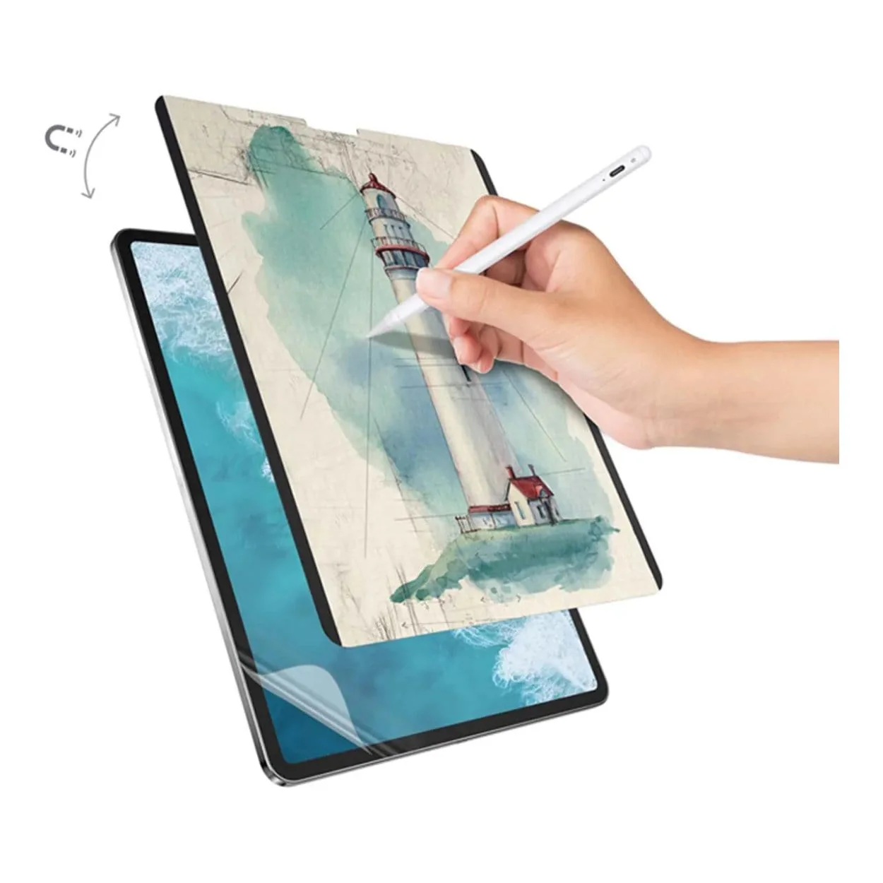 SwitchEasy SwitchPaper 2-in-1 Magnetic Paper-Feel Screen Protector GS-109-178-263-65 - Image 6