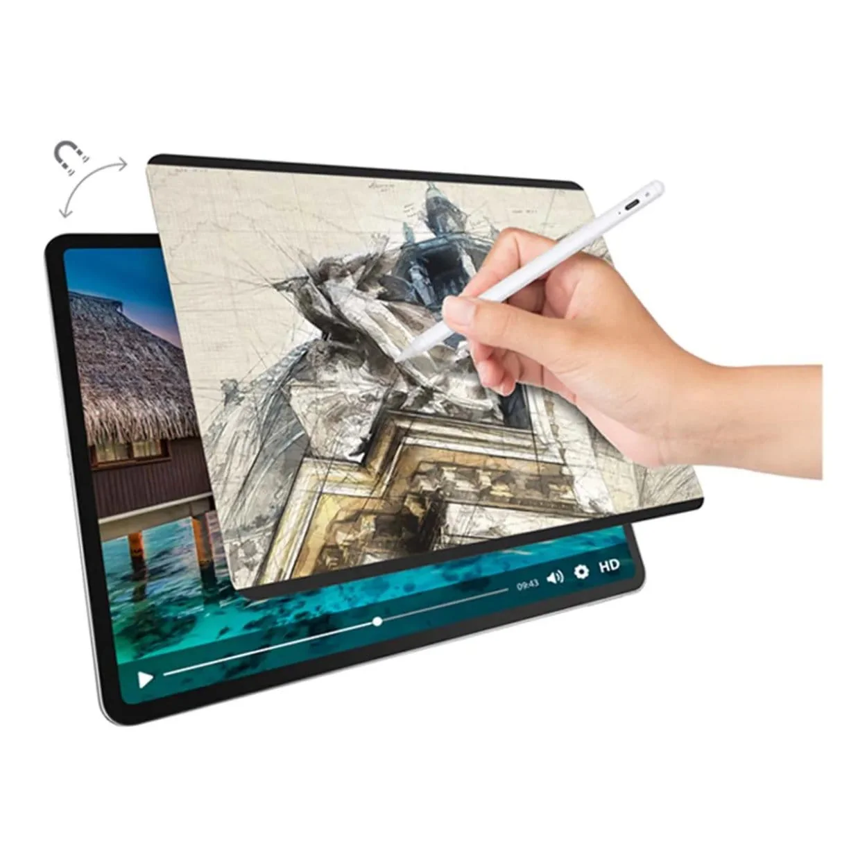 SwitchEasy SwitchPaper Magnetic Screen Protector for iPad Pro GS-109-178-262-65 - Image 2