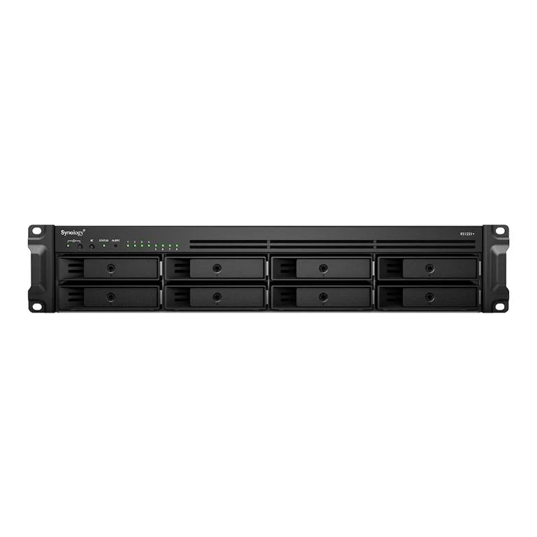 Synology RackStation RS1221+ 8-Bay AMD Ryzen V1500B 4GB RAM 2U 250W Diskless Rackmount NAS