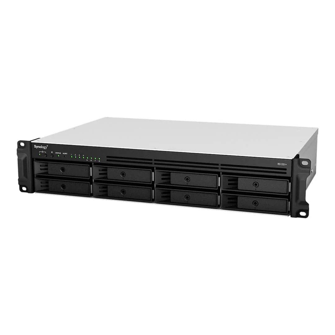 Synology RackStation RS1221+ 8-Bay AMD Ryzen V1500B 4GB RAM 2U 250W Diskless Rackmount NAS - Image 4
