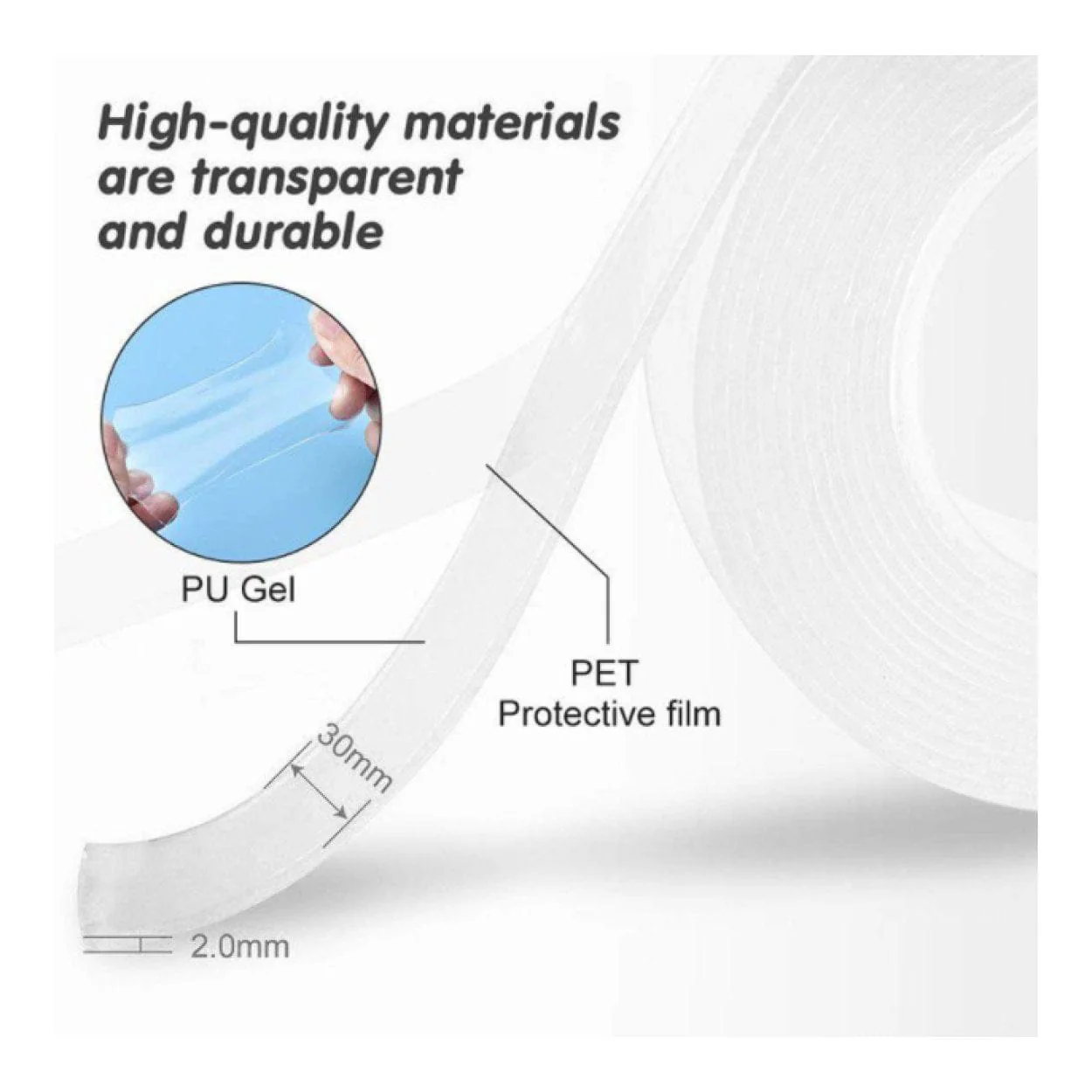 Tape-H-7056 Heavy-Duty Double-Sided Tape 1m - Image 2
