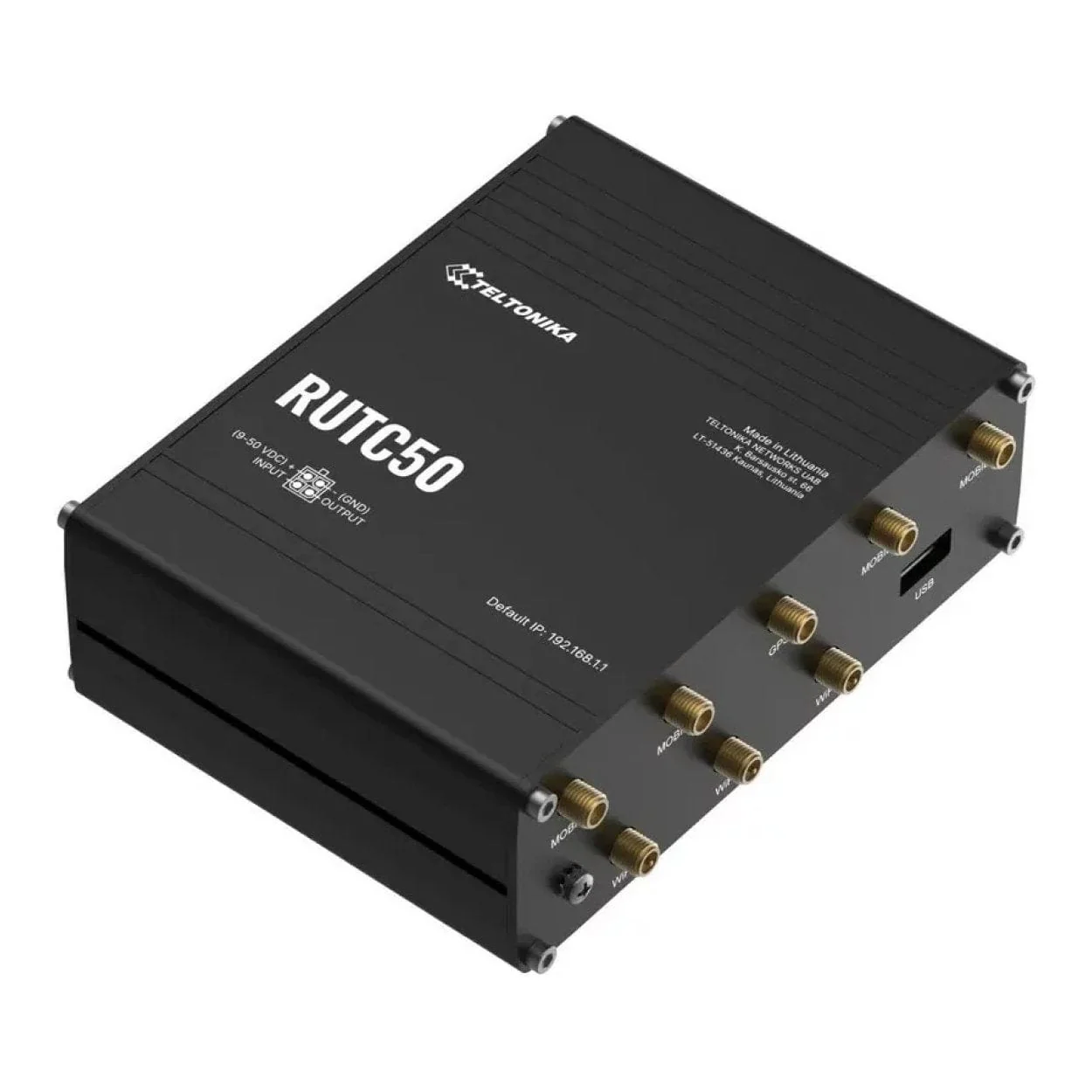 Teltonika RUTC50 5G Wireless Router - Dual-band 2.4 GHz and 5GHz Gigabit Ethernet - Image 2