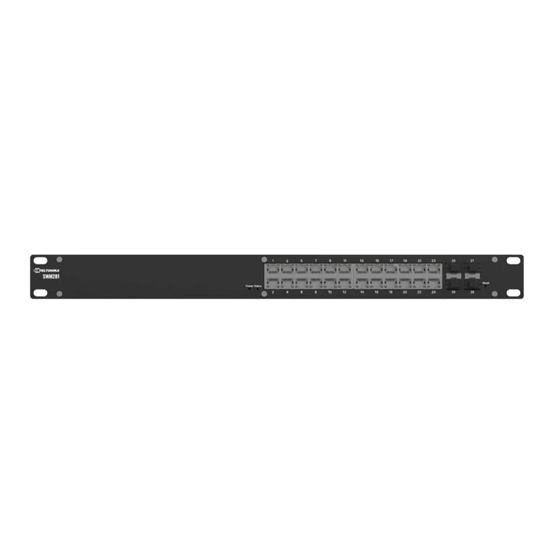 Teltonika SWM281 24-port L2 Gigabit Ethernet Mananaged Switch