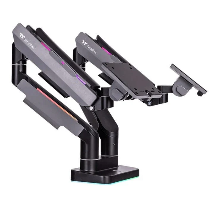 Thermaltake 17 - 35-inch Dual RGB Monitor Arm GEA-MSR-DMSBLK-01 - Image 2
