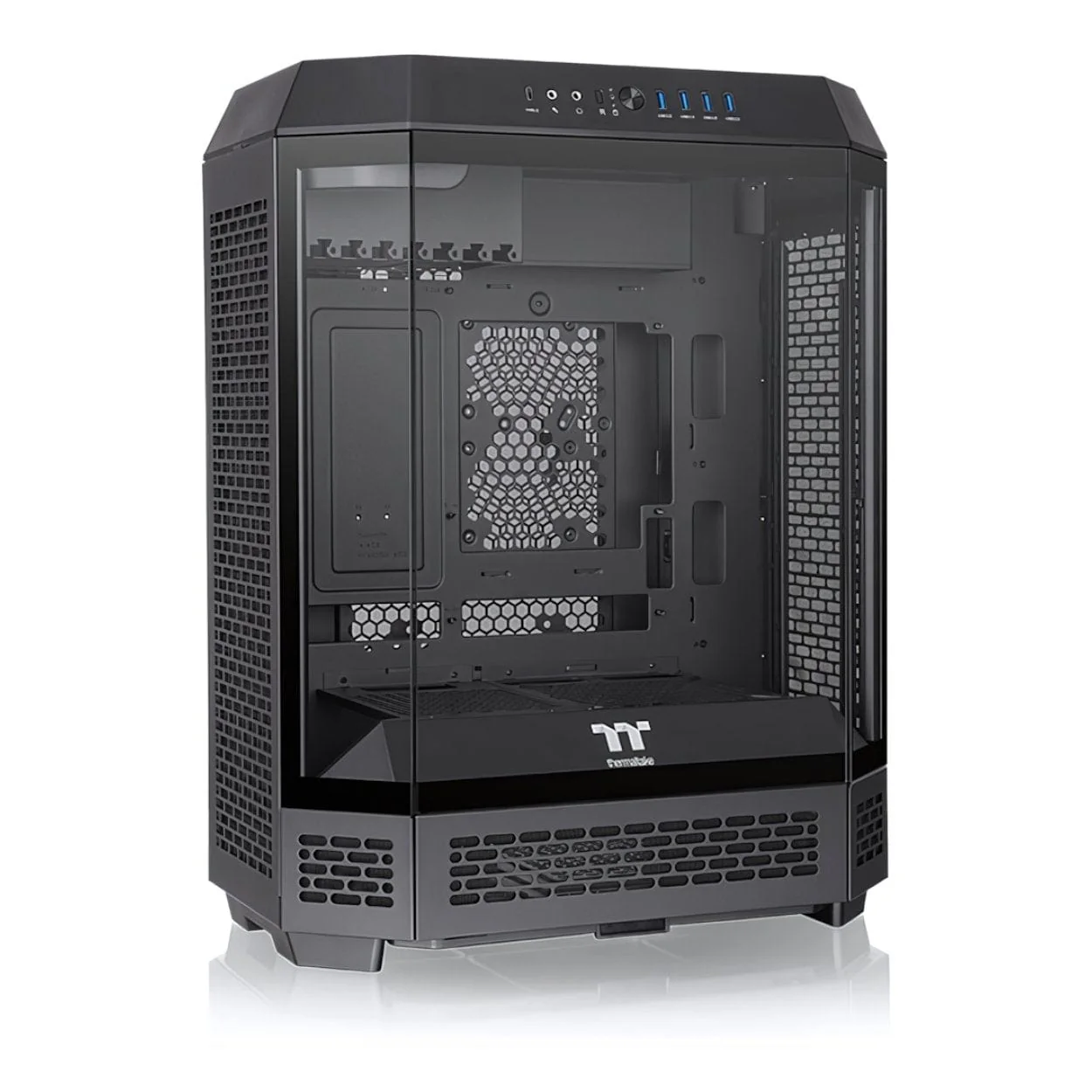 Thermaltake The Tower 600 Mid Tower ATX Black Gaming PC Case CA-1Z1-00M1WN-00 - Image 2