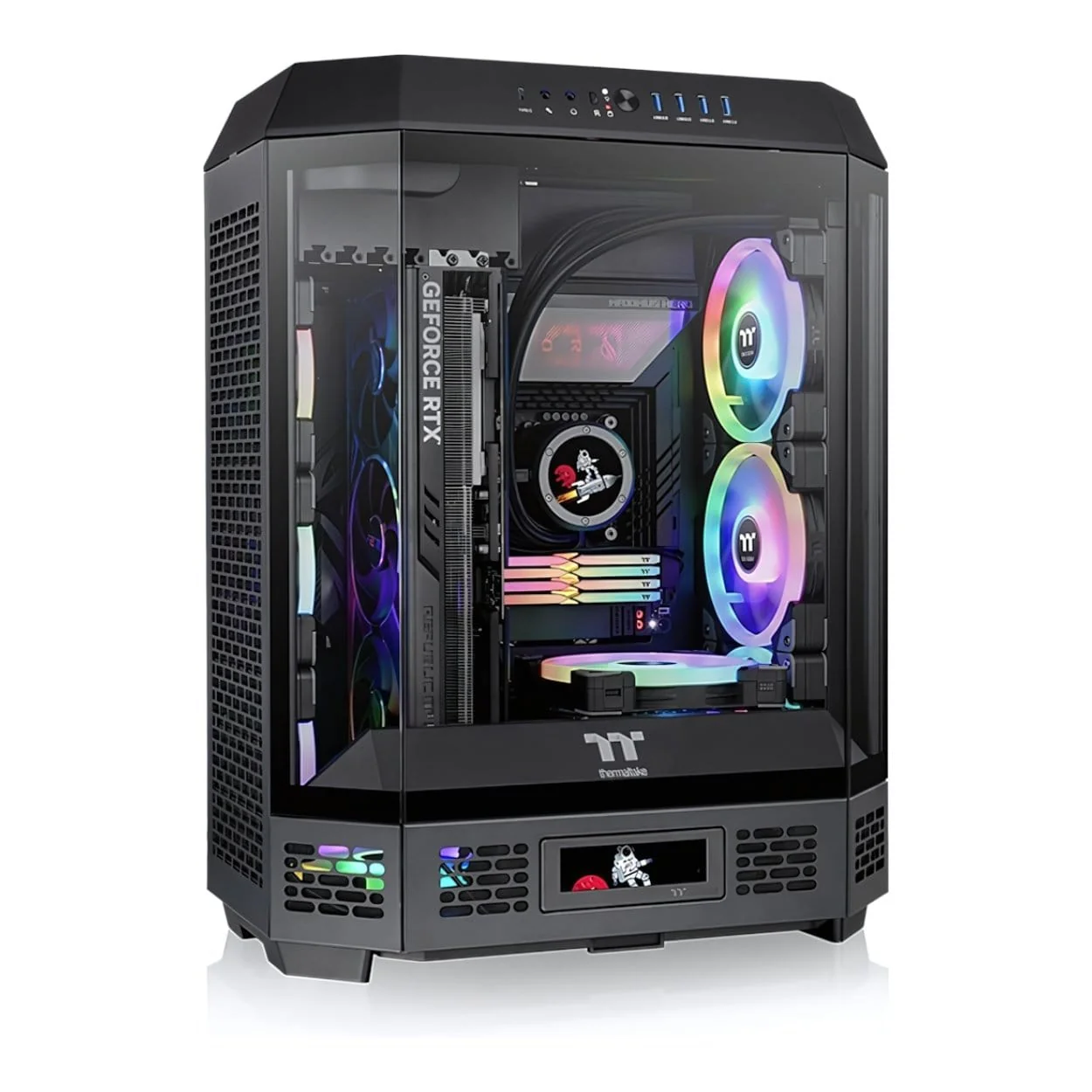 Thermaltake The Tower 600 Mid Tower ATX Black Gaming PC Case CA-1Z1-00M1WN-00 - Image 3