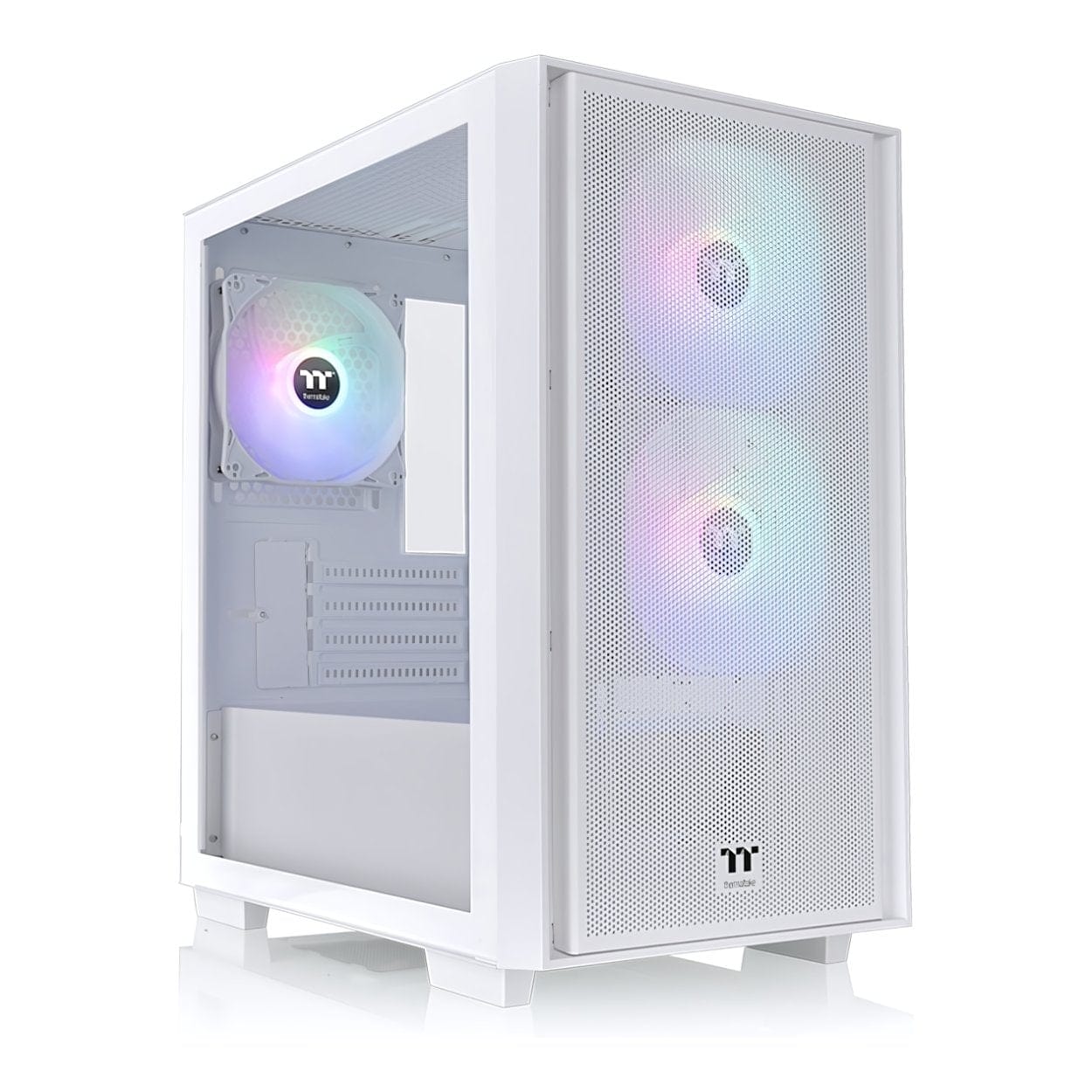 Thermaltake Versa H16 TG ARGB Micro Tower Snow Gaming PC Case CA-1Y8-00S6WN-01 - Image 2