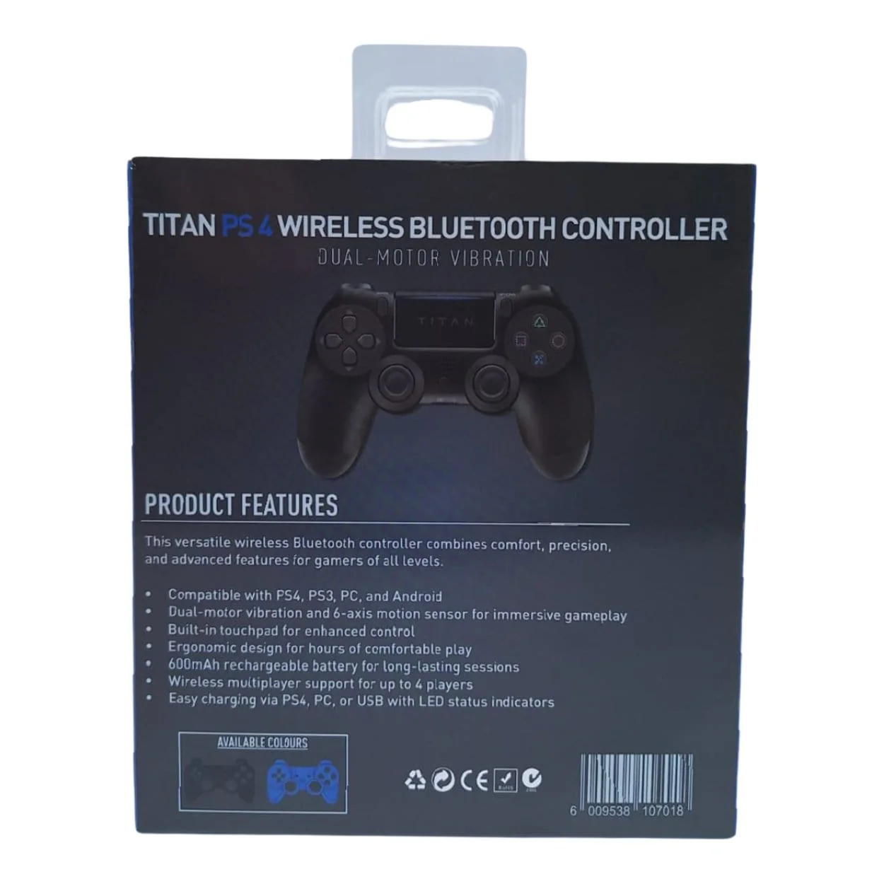 Titan Wireless Bluetooth Controller Black TIT-VW-169-BLK - Image 4