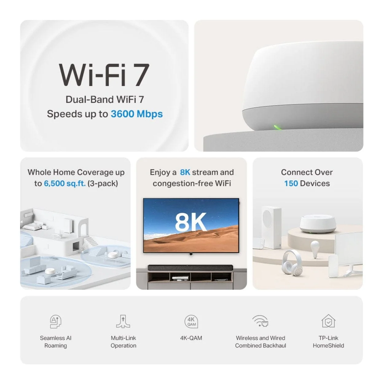 TP-Link Deco BE22 BE3600 Whole Home Mesh Wi-Fi 7 System - Image 4