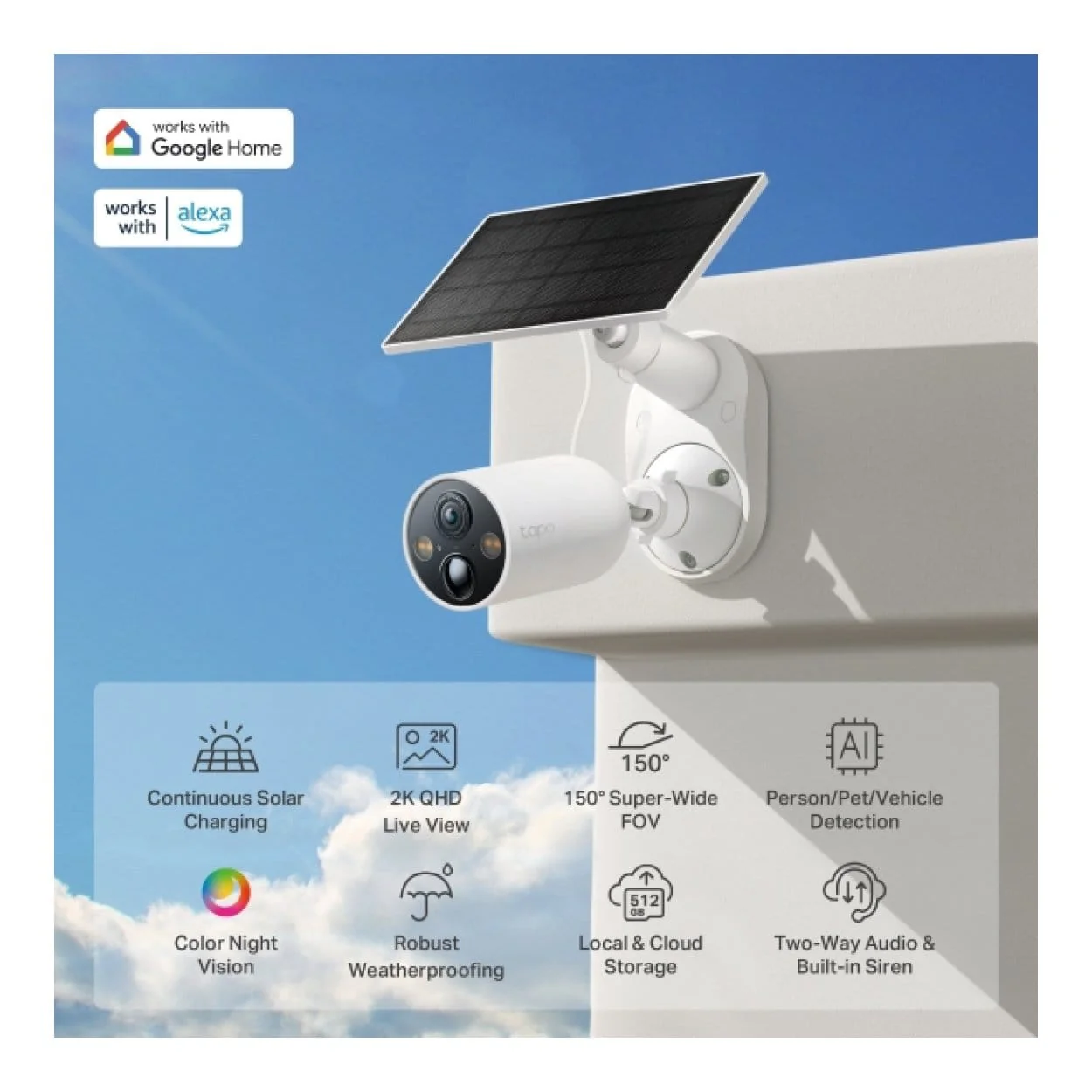 TP-Link Tapo C425 Solar-Powered Security Camera Kit - Image 5
