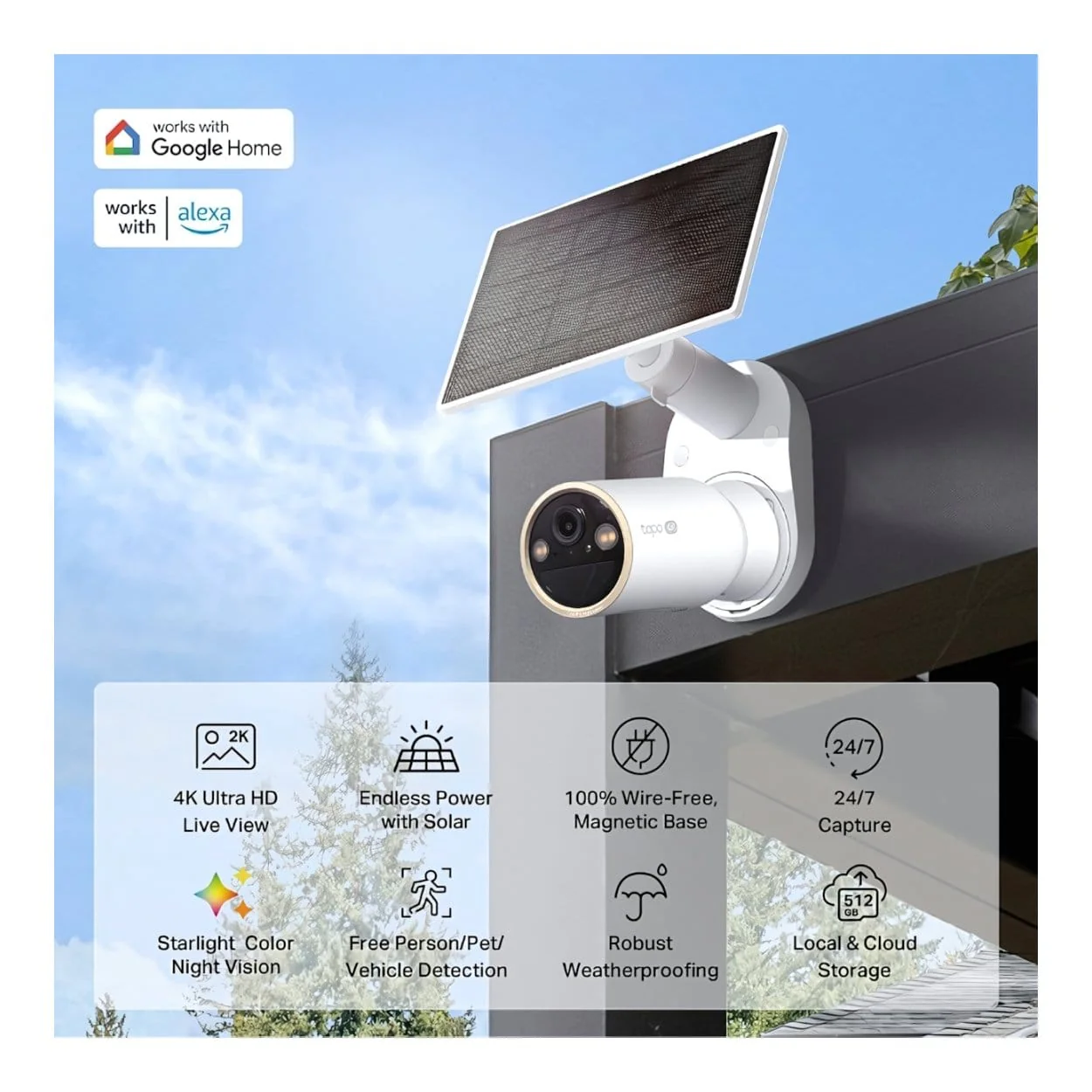 TP-Link Tapo C460 Solar-Powered Security Camera Kit TAPO C460 KIT - Image 4