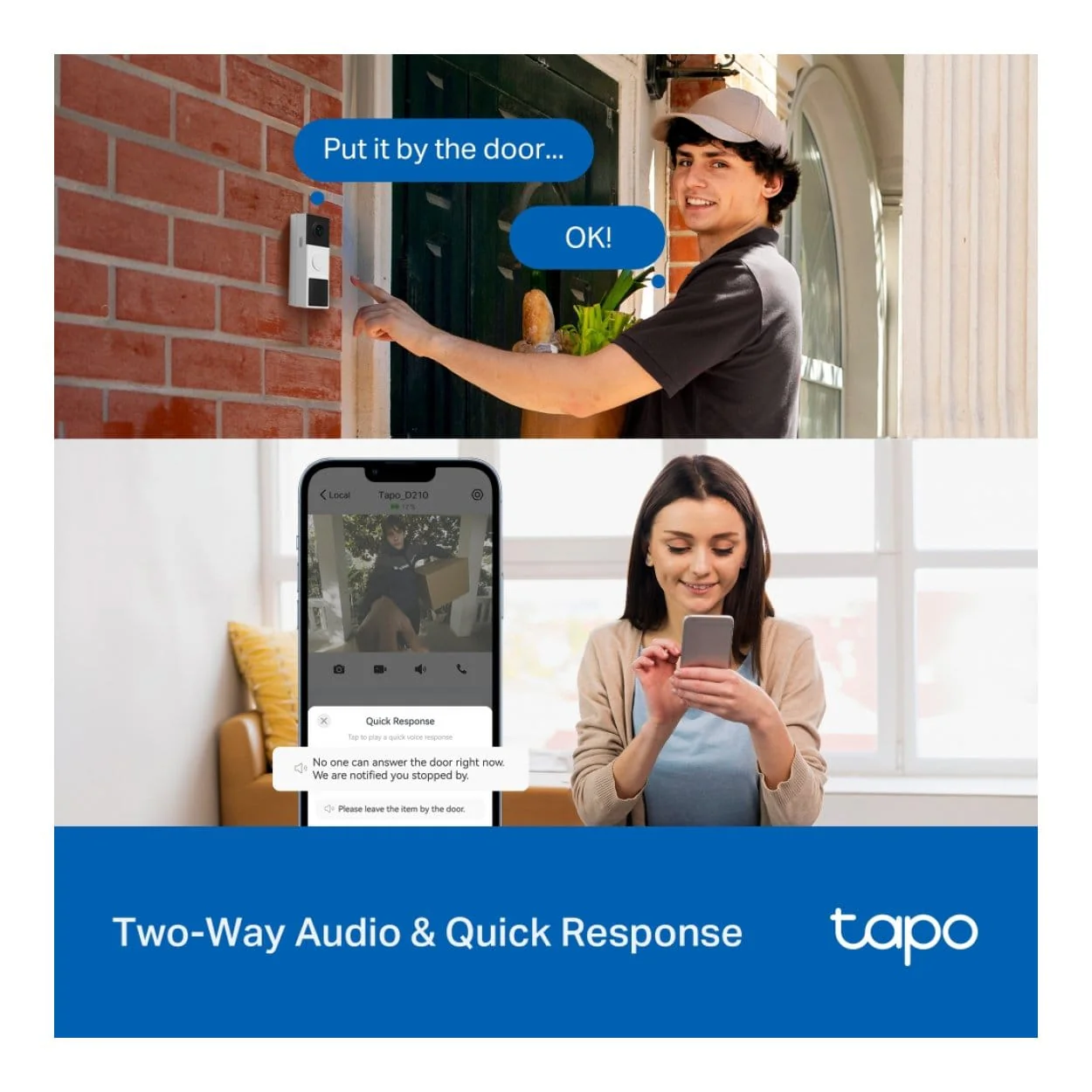TP-Link Tapo D210 3MP Video Doorbell Camera - Image 8